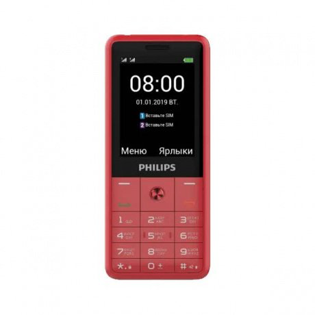 Мобильный телефон Philips 169E DS Red купить,NaN