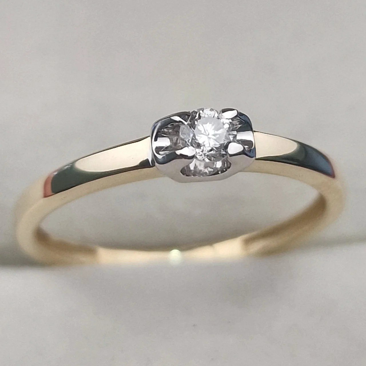 Кольцо Deimantas 106798231 16,5р 1,58гр 0,12ct. купить,NaN