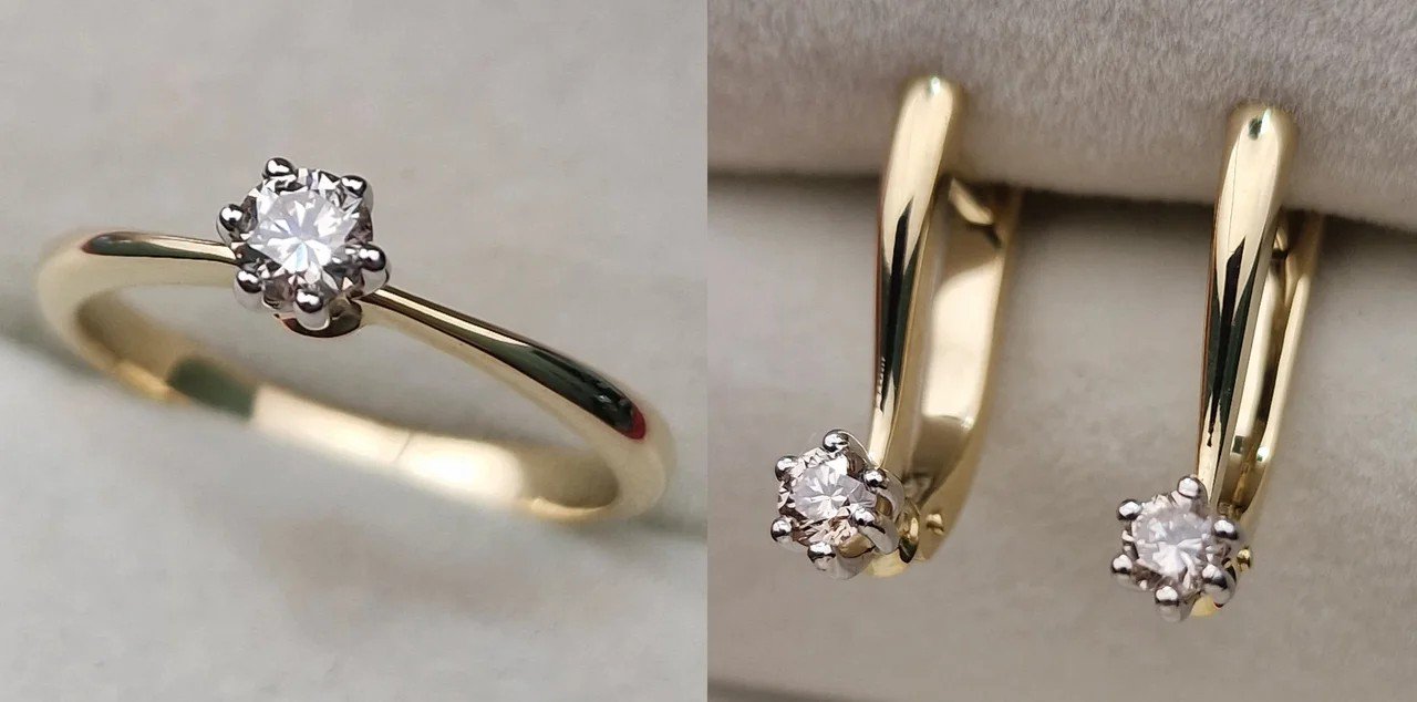 Комплект Deimantas 106555252 16,5р 0,17ct 0,30ct. купить,NaN