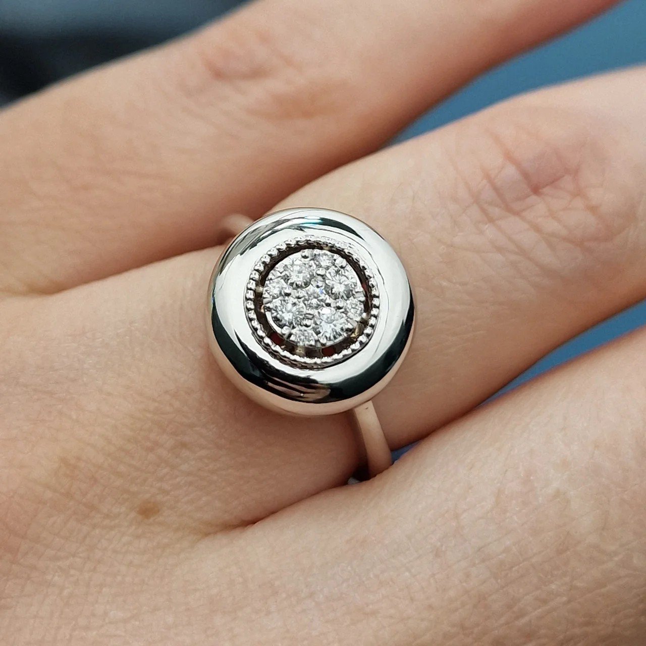 Кольцо Deimantas 106724106 17р 4,49гр 0,23ct. купить,NaN