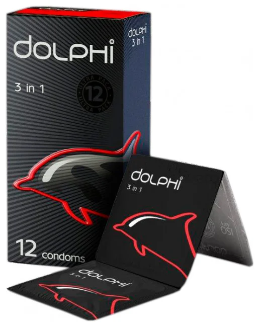 Медпак ООО  Презервативы Dolphi 3 в 1  12 шт