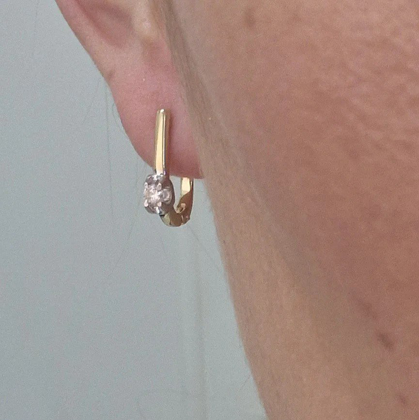 Серьги Deimantas 106798419 2,55гр 0,194ct. купить,NaN