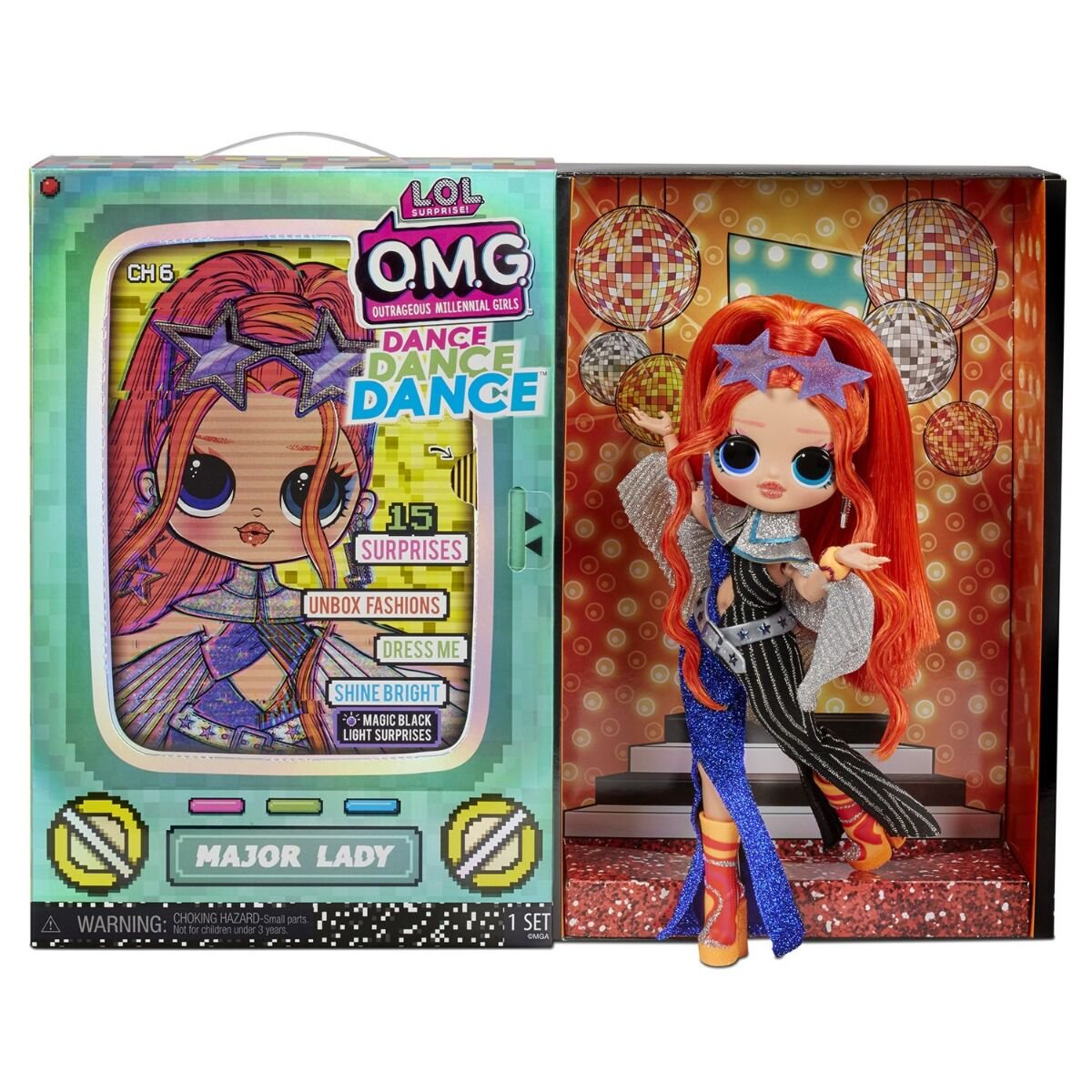 Кукла L.O.L. Surprise OMG Dance Doll- Major Lady 117889 25см купить,NaN