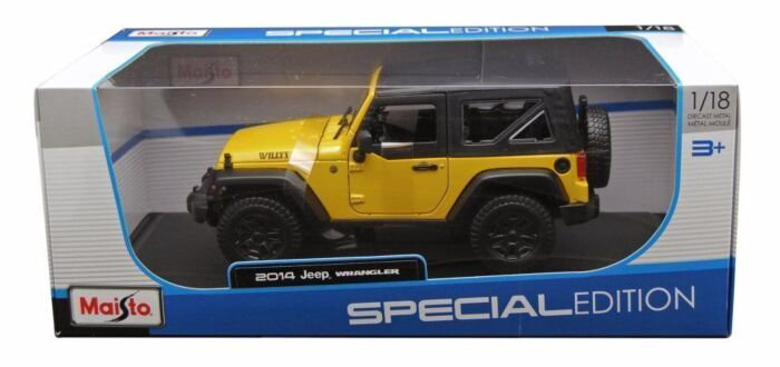 Модель автомобиля Maisto 1:18 Jeep Wrangler 2014 31676 купить,NaN