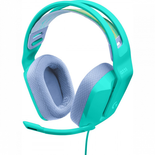 Наушники Logitech G335 981-001024 Mint бирюзовые купить,29990