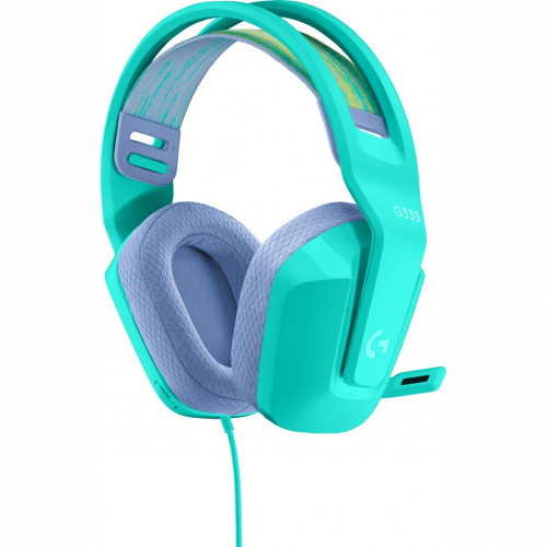 Наушники Logitech G335 981-001024 Mint бирюзовые купить,29990