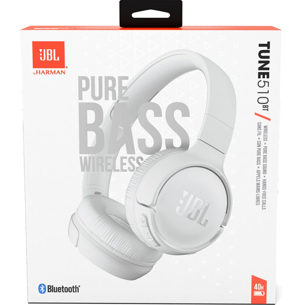 Наушники JBL Tune 510 BT JBLT510BTWHT белые купить,NaN