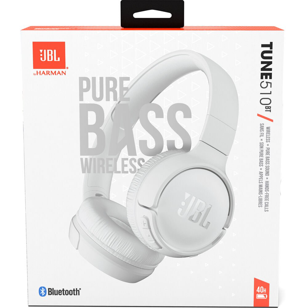 Наушники JBL Tune 510 BT JBLT510BTWHT белые купить,NaN