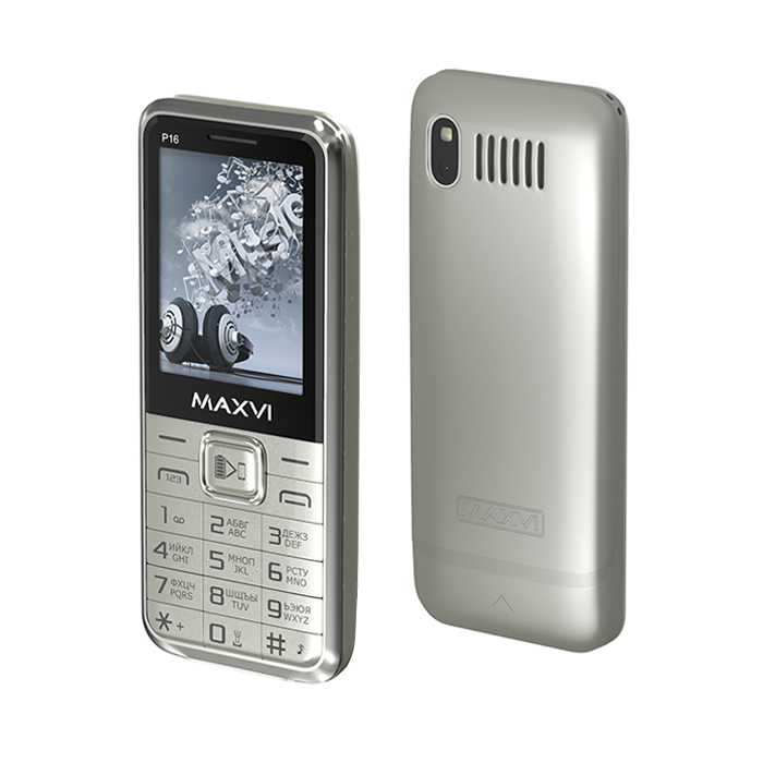 Мобильный телефон Maxvi P16 Silver купить,NaN