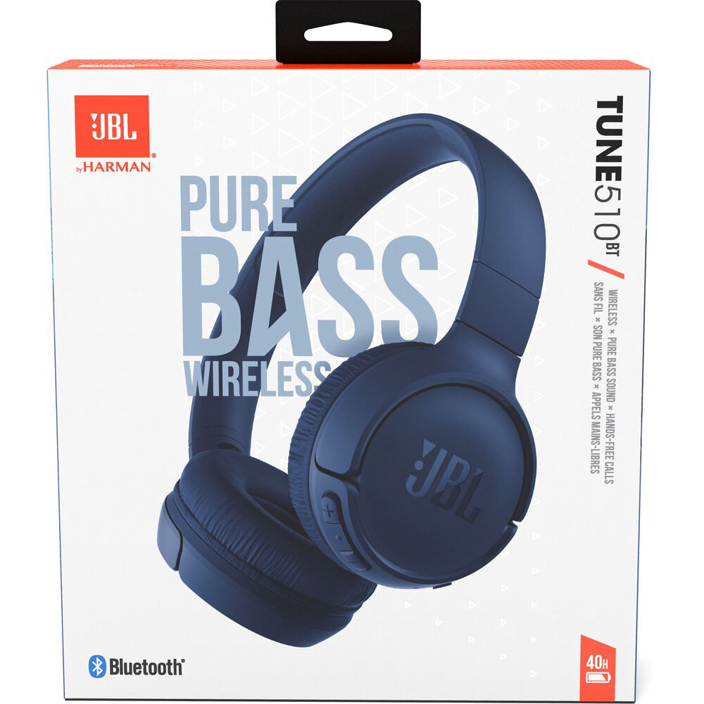 Наушники JBL Tune 510 BT JBLT510BTBLU синие купить,NaN