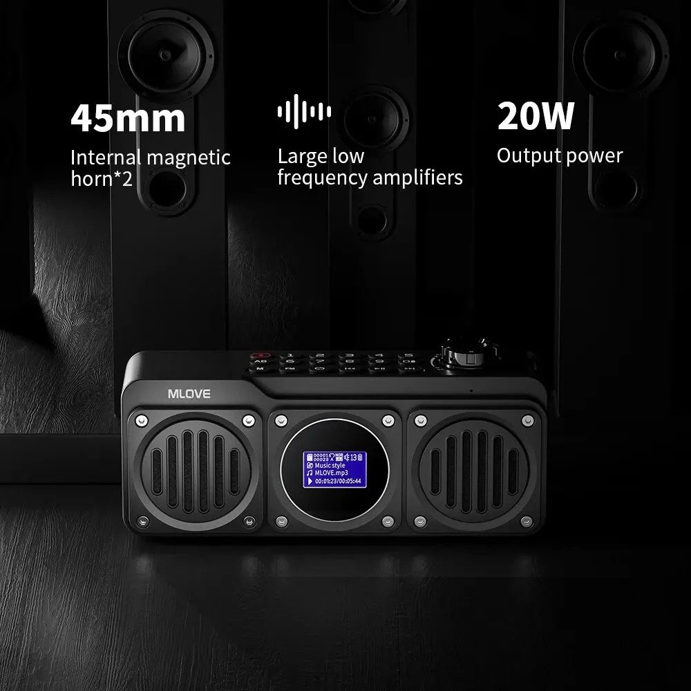 Портативная колонка MLOVE BV810 черный купить,11990