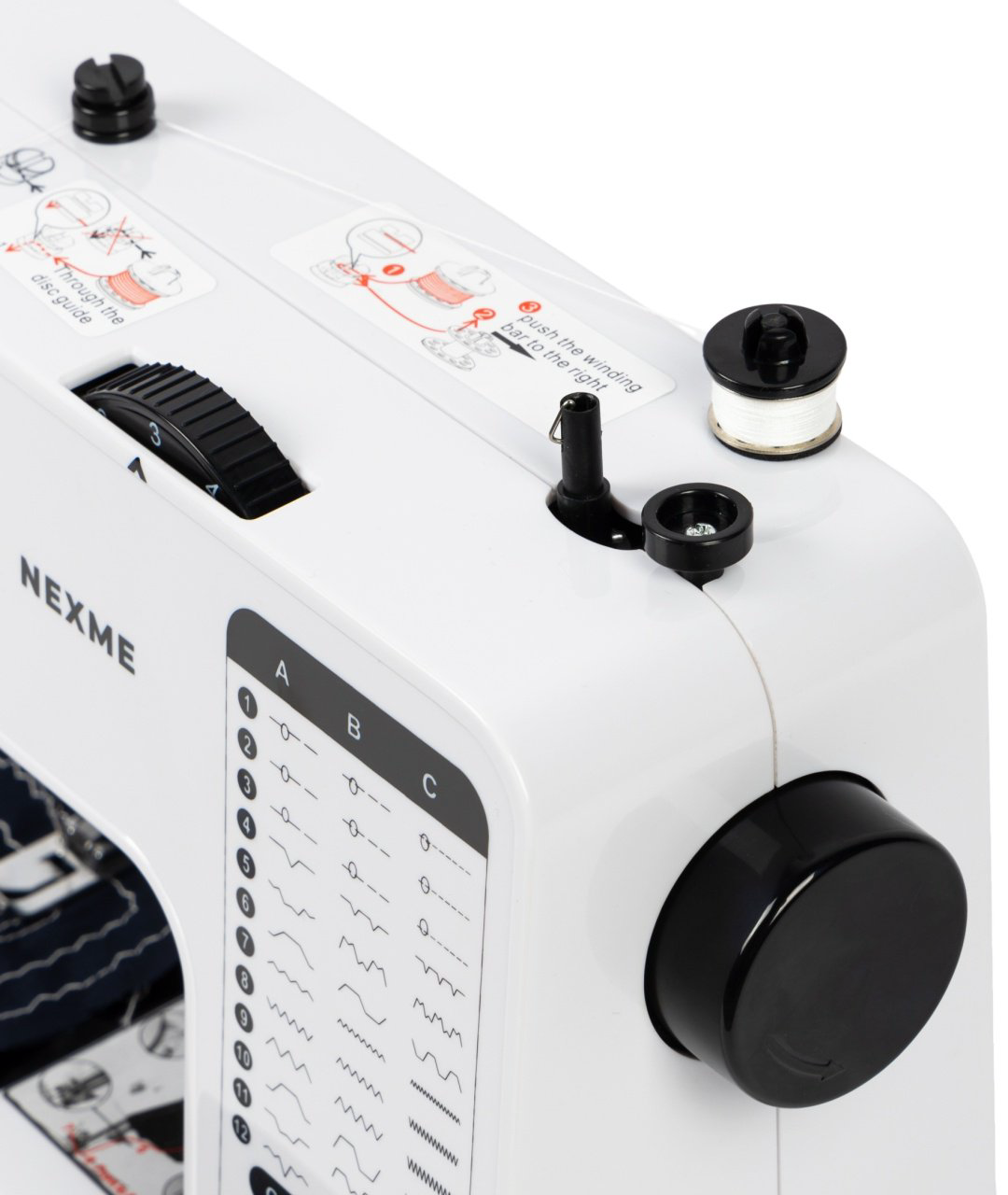 Швейная машина NEXME SM-738 белый, черный - ForteMarket Швейная машина NEXME SM-738 белый, черный купить,29990