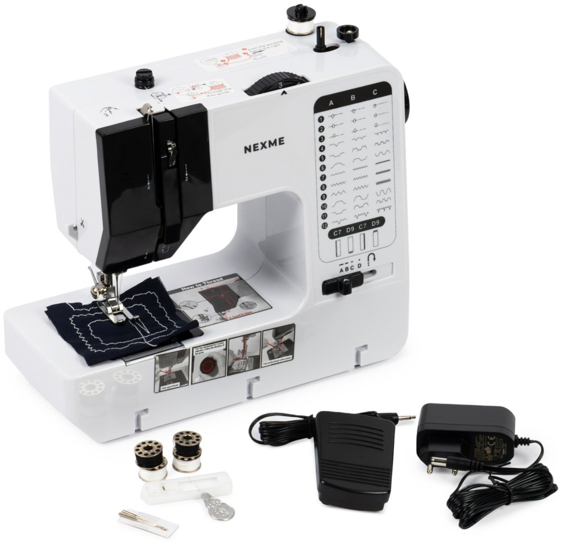 Швейная машина NEXME SM-738 белый, черный - ForteMarket Швейная машина NEXME SM-738 белый, черный купить,29990