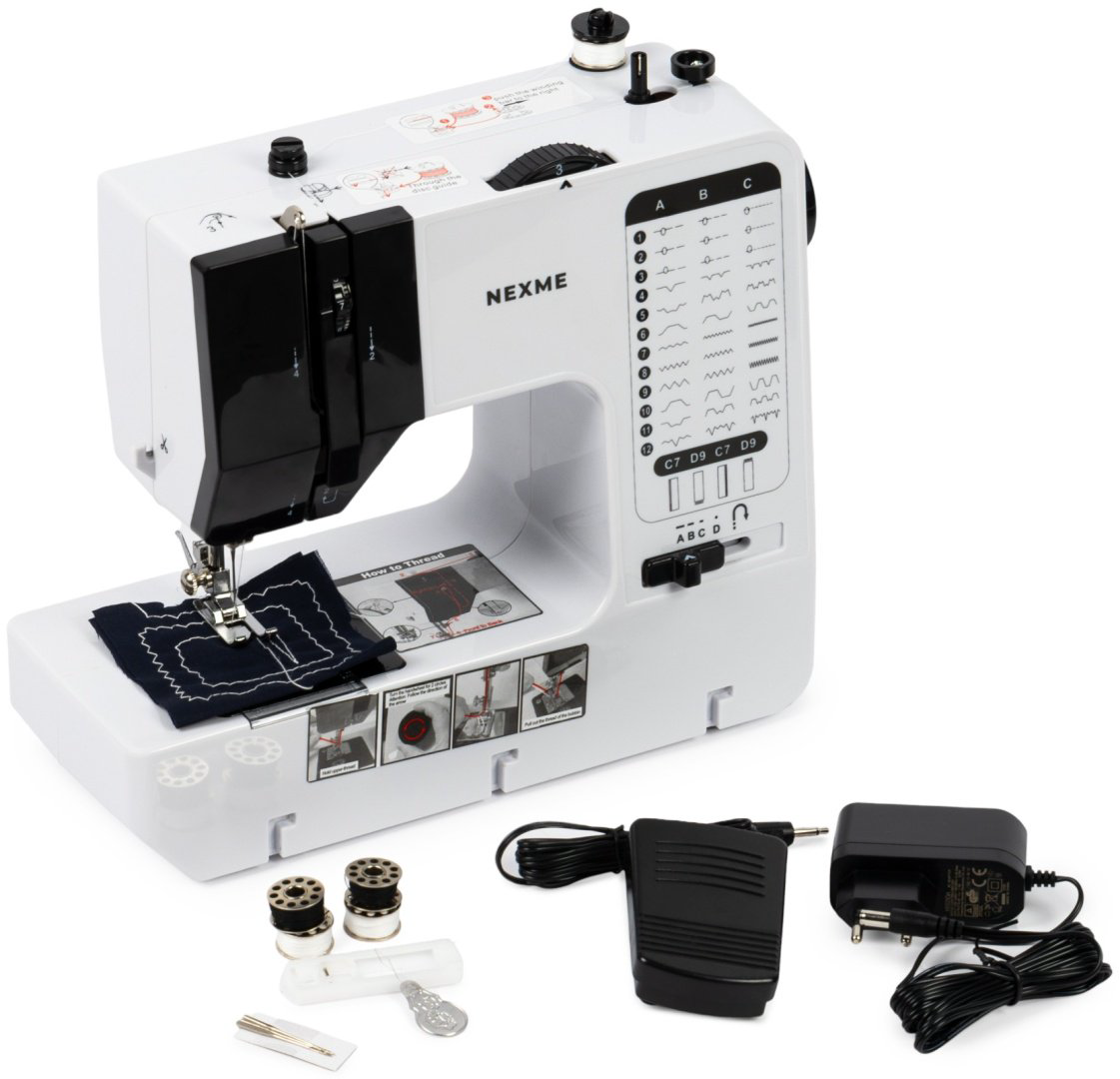 Швейная машина NEXME SM-738 белый, черный - ForteMarket Швейная машина NEXME SM-738 белый, черный купить,29990