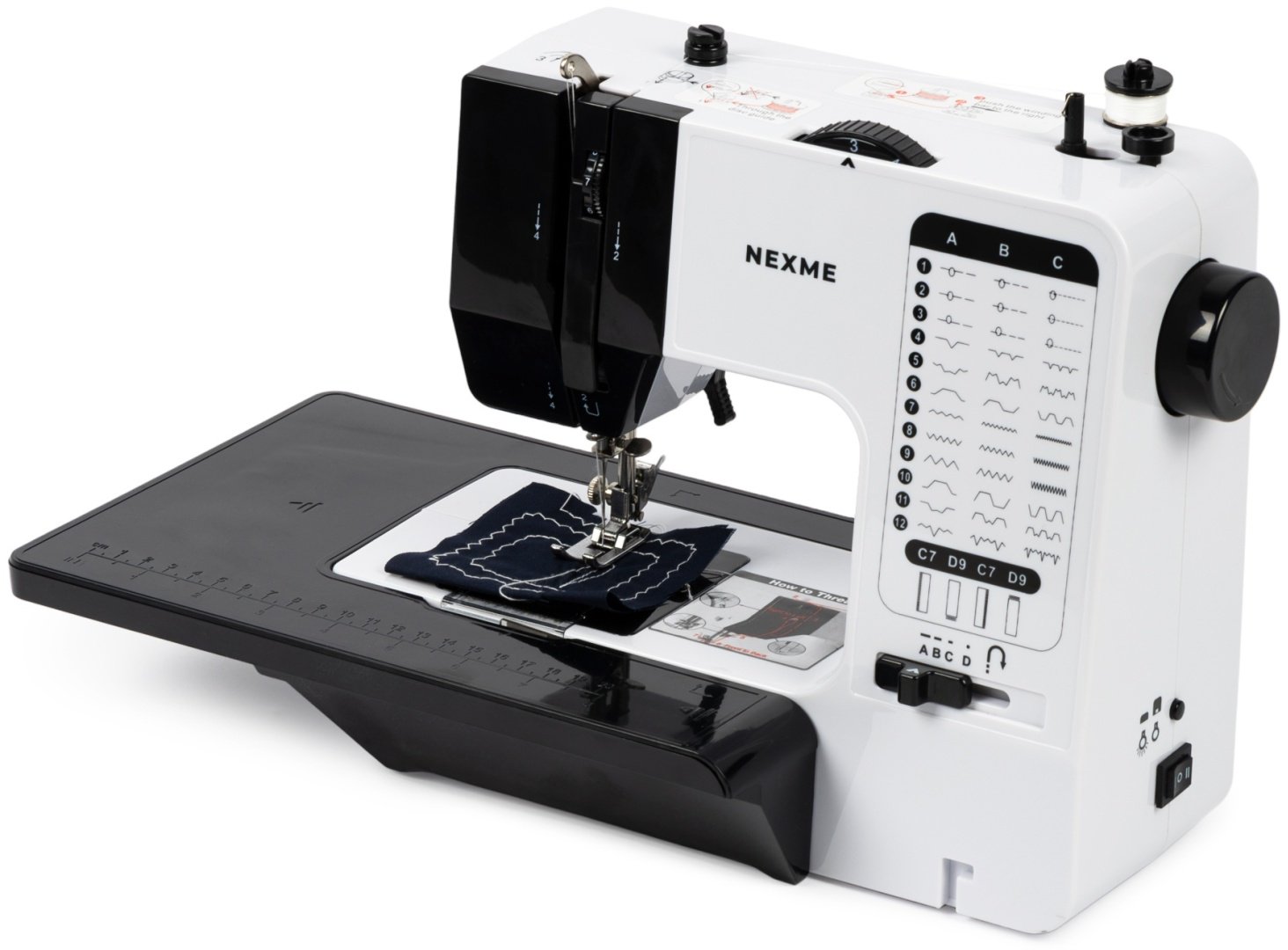 Швейная машина NEXME SM-738 белый, черный - ForteMarket Швейная машина NEXME SM-738 белый, черный купить,29990