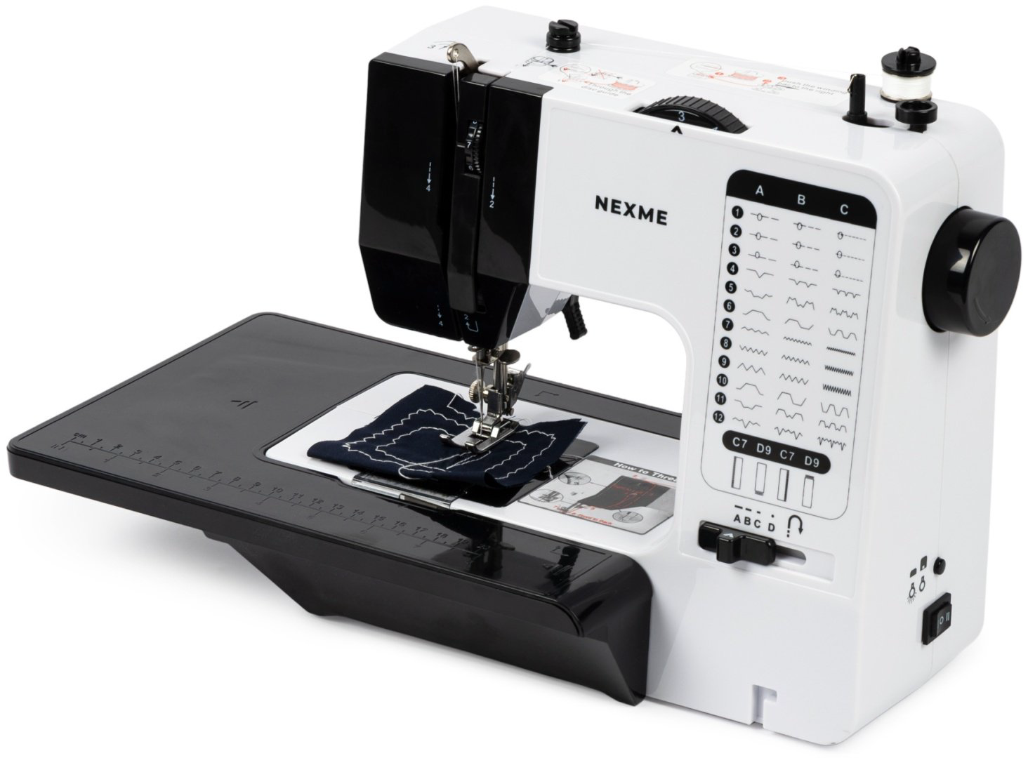 Швейная машина NEXME SM-738 белый, черный - ForteMarket Швейная машина NEXME SM-738 белый, черный купить,29990