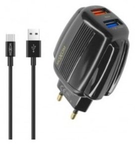 Зарядное устройство Moxom MX-HC44 USB Type-C черный - ForteMarket Зарядное устройство Moxom MX-HC44 USB Type-C черный купить,3500