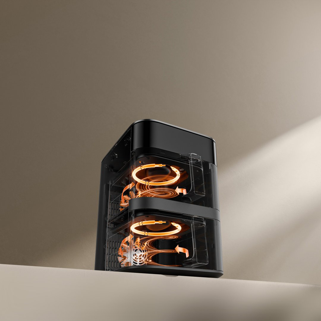 Аэрогриль Xiaomi Dual Zone Air Fryer 12L черный купить,84990
