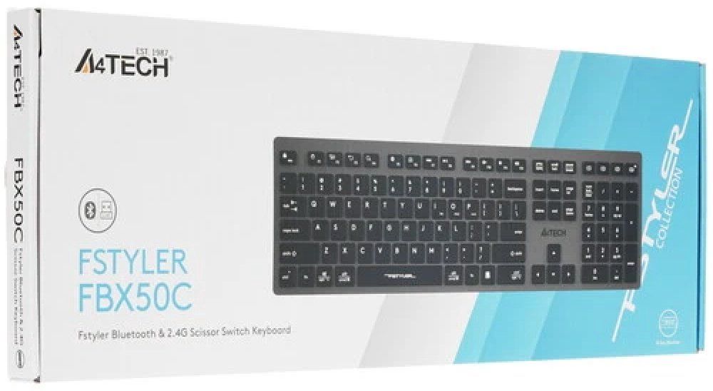 Клавиатура A4Tech Fstyler FBX50C серый купить,NaN
