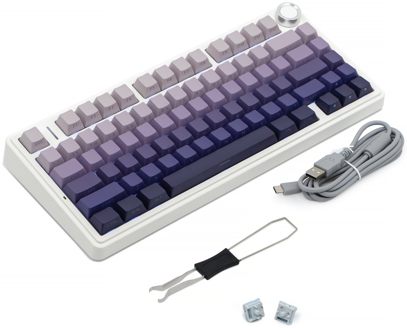 Клавиатура AULA F75 Pro-Gradient Purple фиолетовый