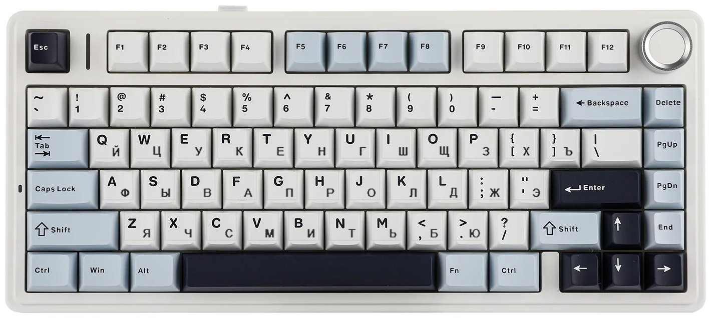 Клавиатура EPOMAKER x AULA F75 белый