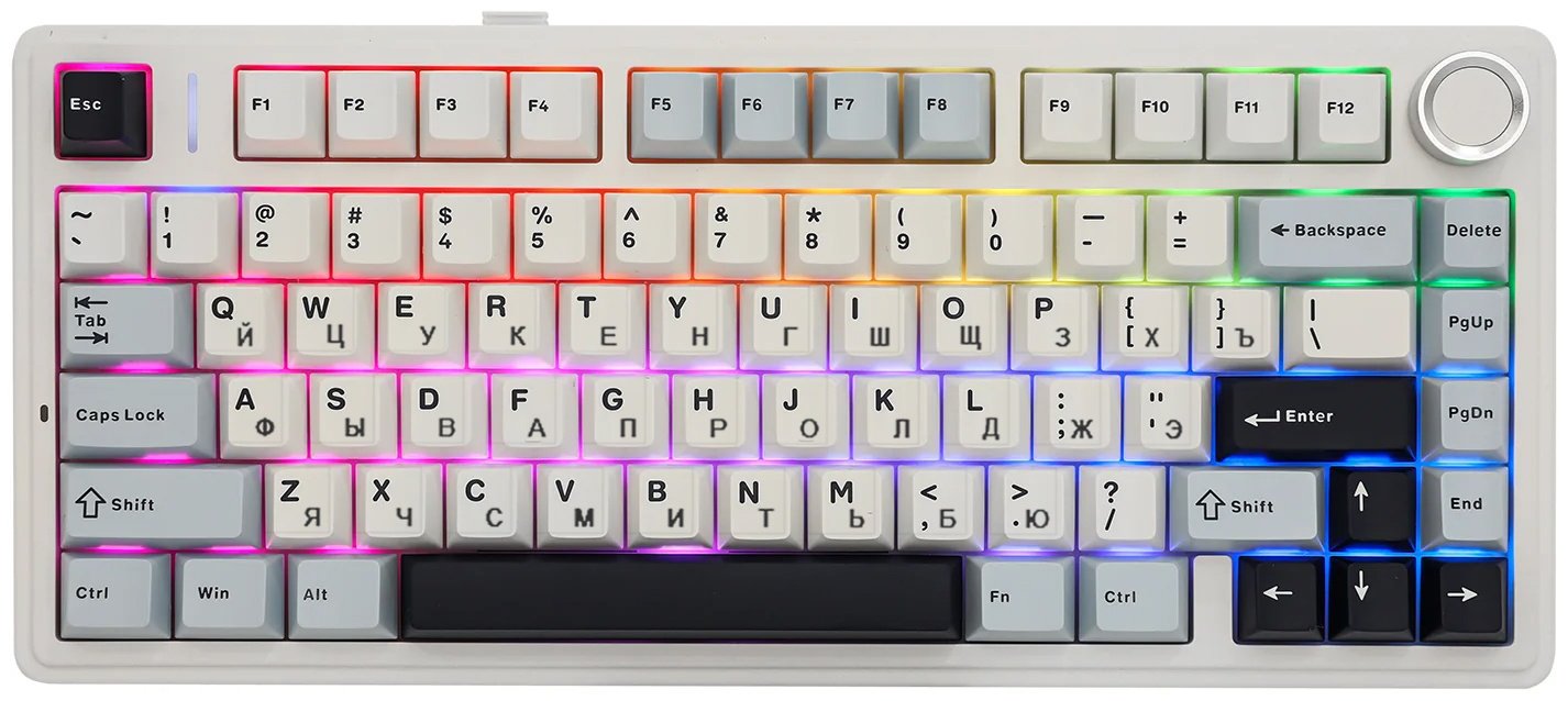 Клавиатура EPOMAKER x AULA F75 белый