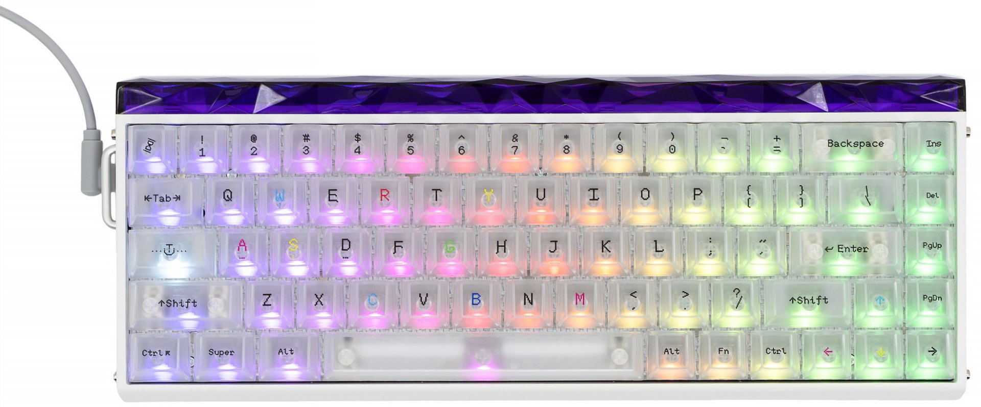 Клавиатура AULA HERO 68 HE Frosted белый купить,24716
