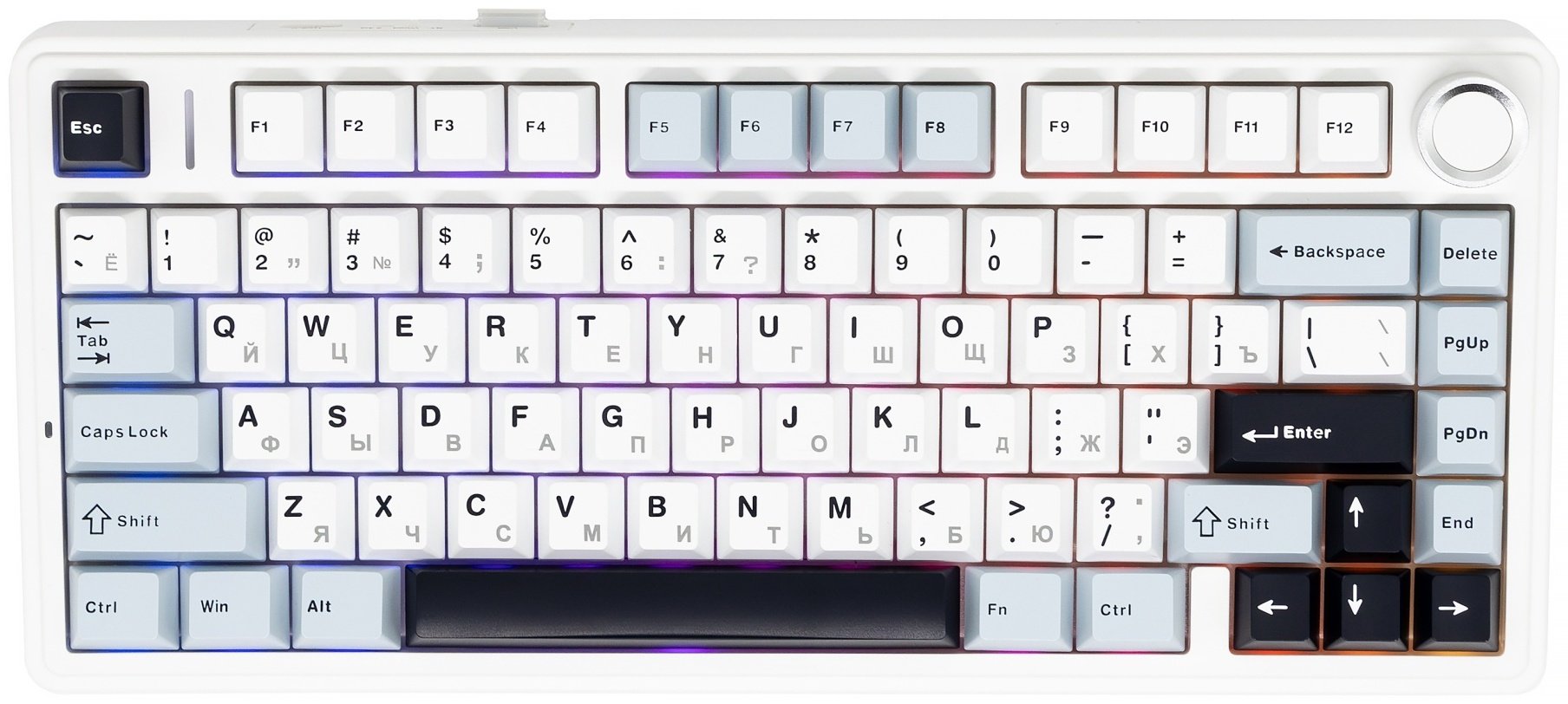 Клавиатура EPOMAKER x AULA F75 белый