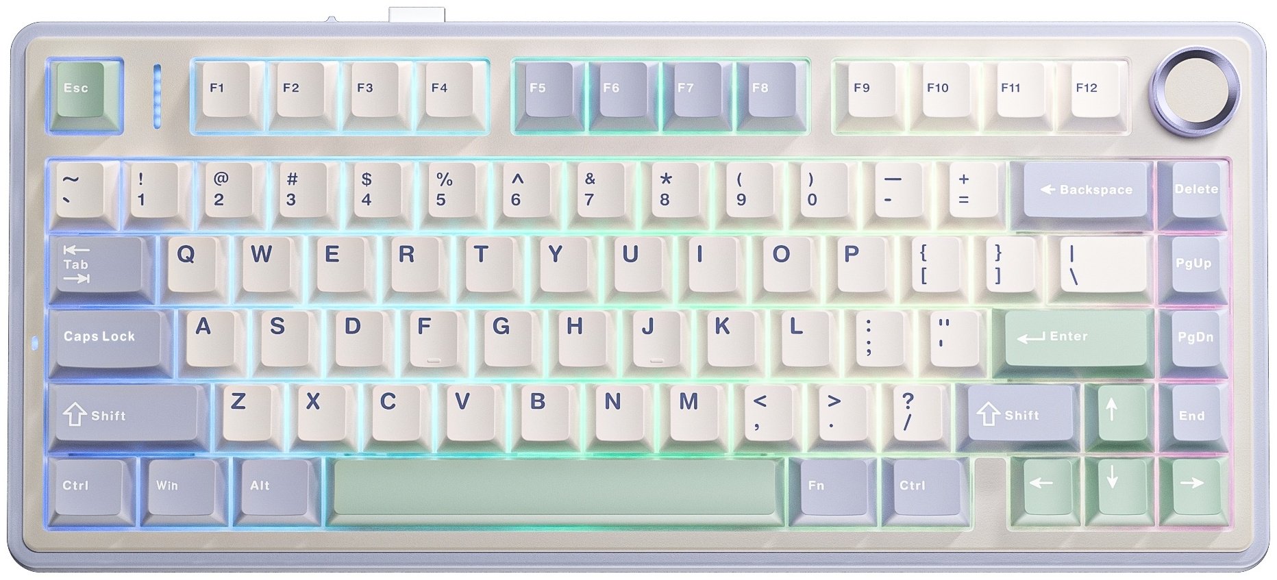 Клавиатура AULA F75 фиолетовый