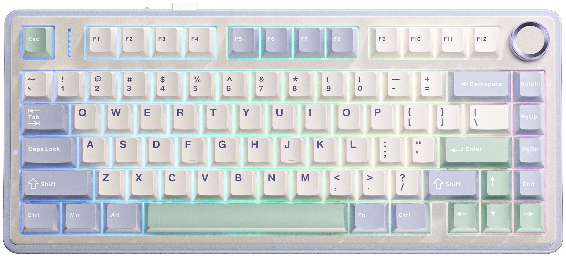 Клавиатура AULA F75 фиолетовый купить,NaN