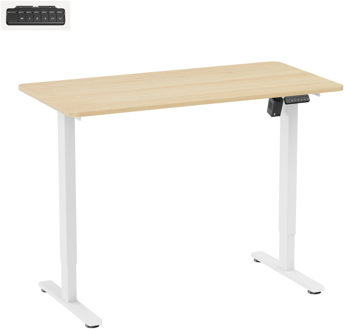 Стол компьютерный XTREON LMS, 120х60x73 см, белый, коричневый - ForteMarket Стол компьютерный XTREON LMS, 120х60x73 см, белый, коричневый купить,NaN