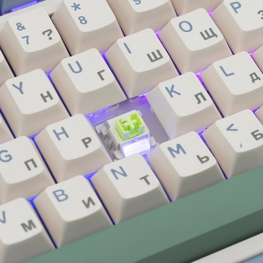 Клавиатура AULA F75 Ru-En Leobog Reaper Switch Purple фиолетовый купить,NaN