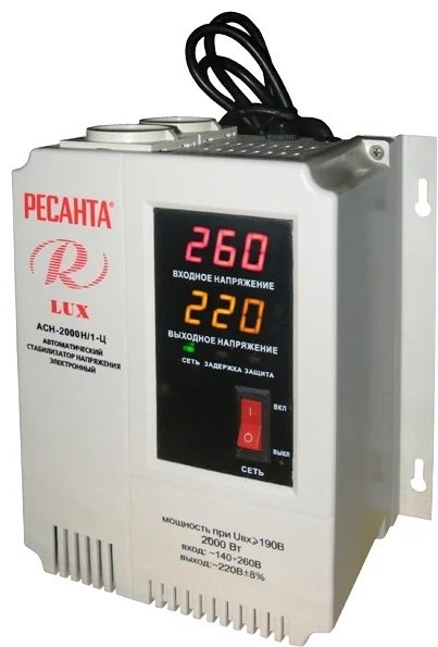 Стабилизатор напряжения Ресанта LUX АСН-2000Н/1-Ц купить,NaN