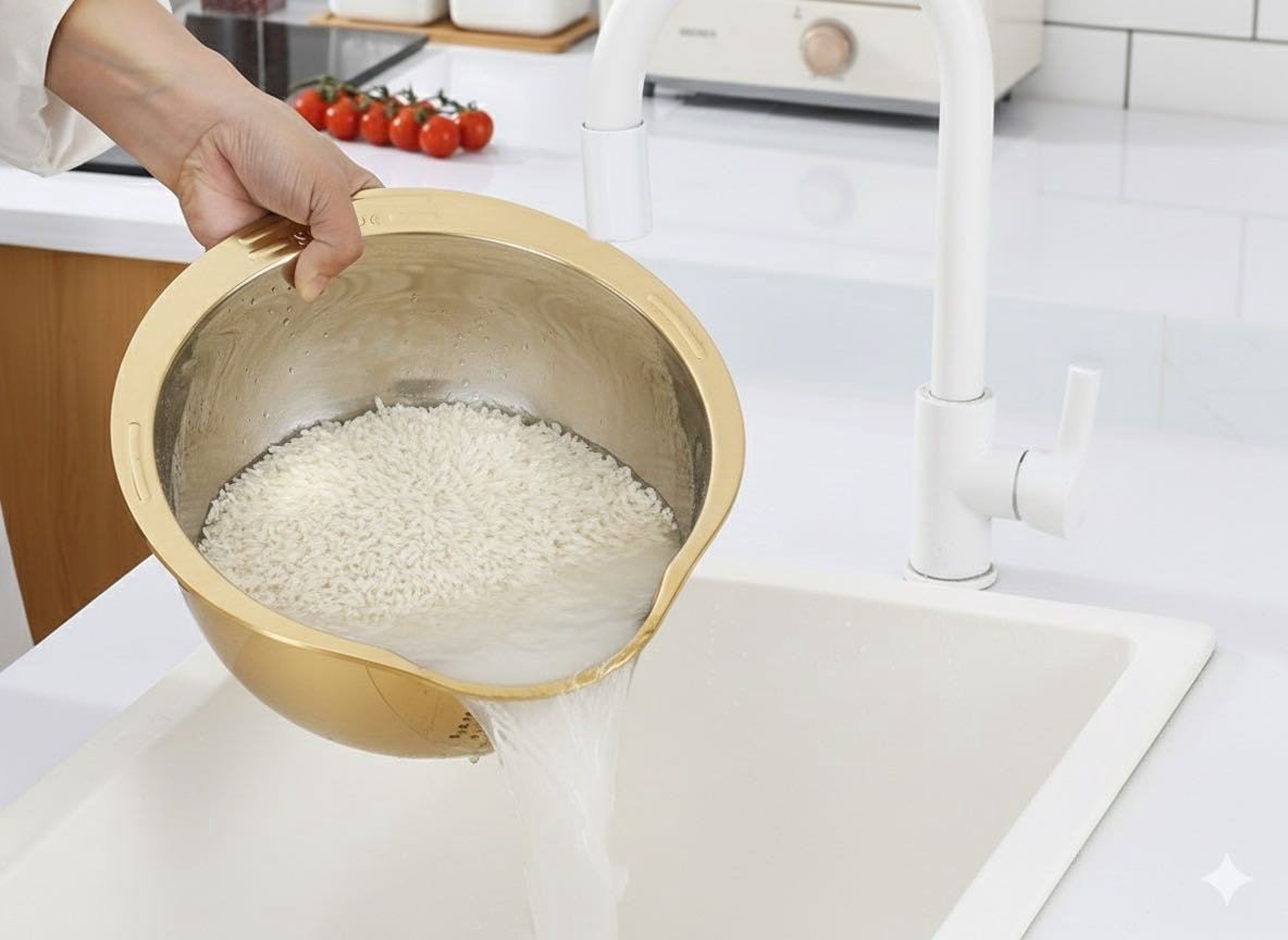 Миска-дуршлаг 476907601 24 см нержавеющая сталь, 1 л 1 шт купить,NaN