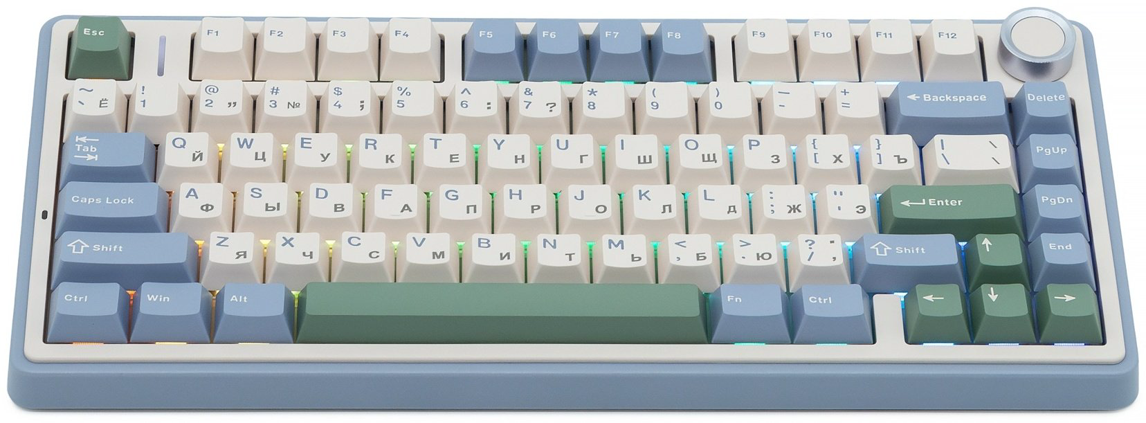 Клавиатура AULA F75 Ru-En Leobog Reaper Switch Purple фиолетовый купить,NaN