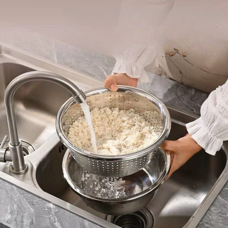 Миска-дуршлаг 17386191_663809928 26 см нержавеющая сталь, 2 л 2 шт купить,NaN