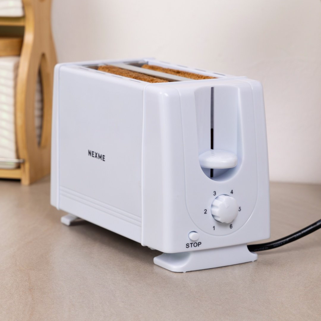 Тостер NEXME QLT-118A белый купить,4790