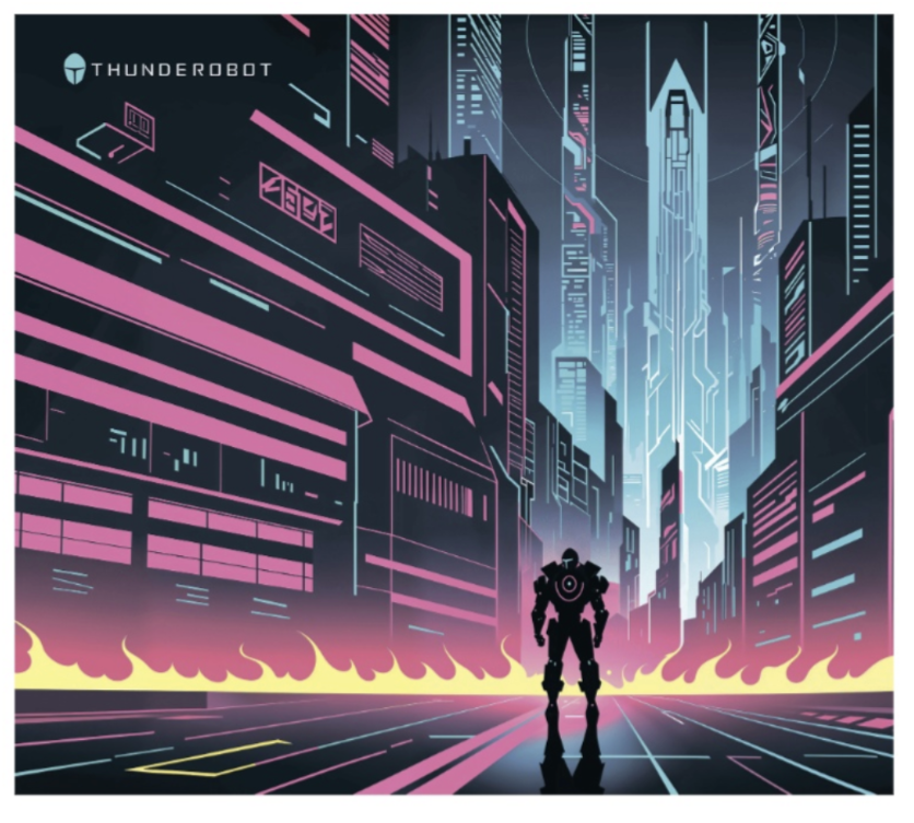 Коврик для мышки Thunderobot MC4 Cyber City черный купить,NaN