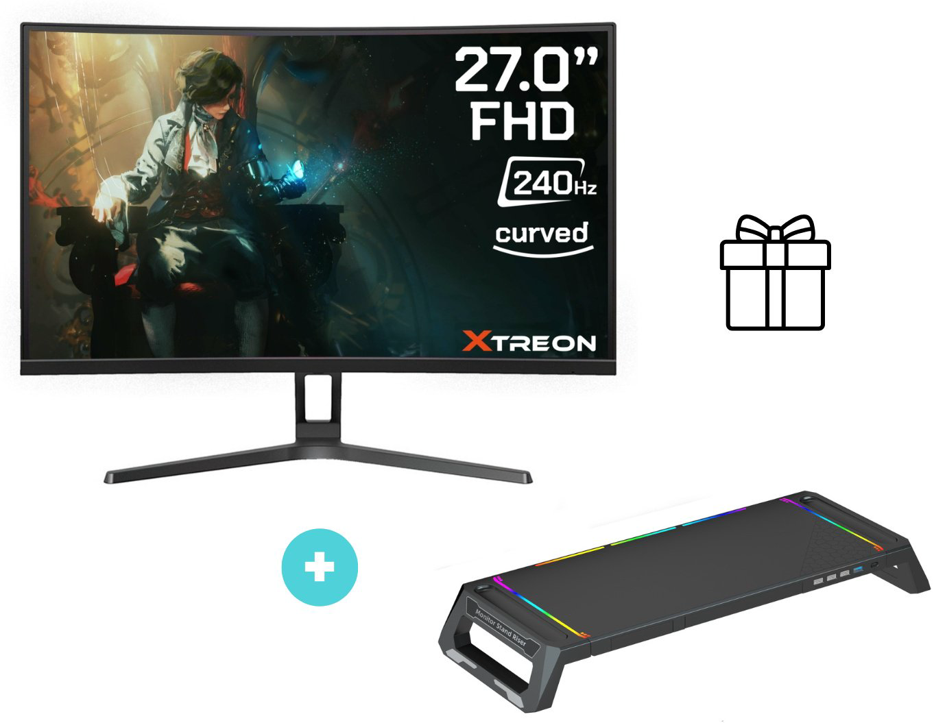 Монитор 27" XTREON XT2769VD черный + подарок