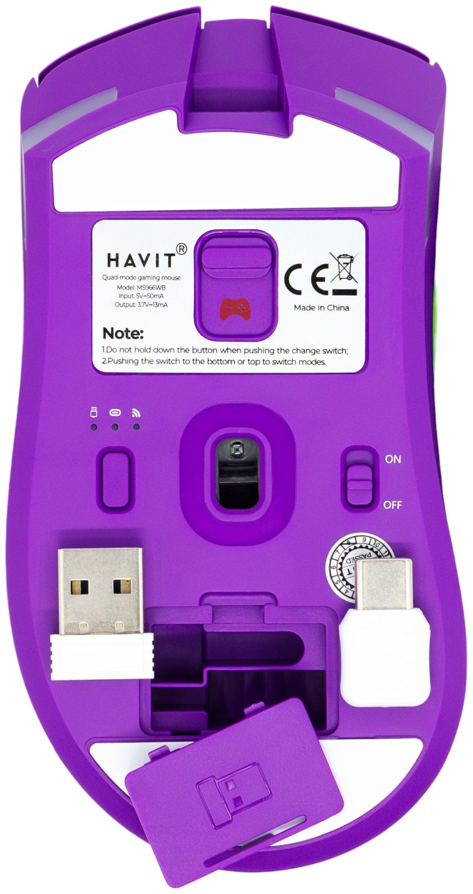 Мышь Havit MS966WB фиолетовый купить,NaN