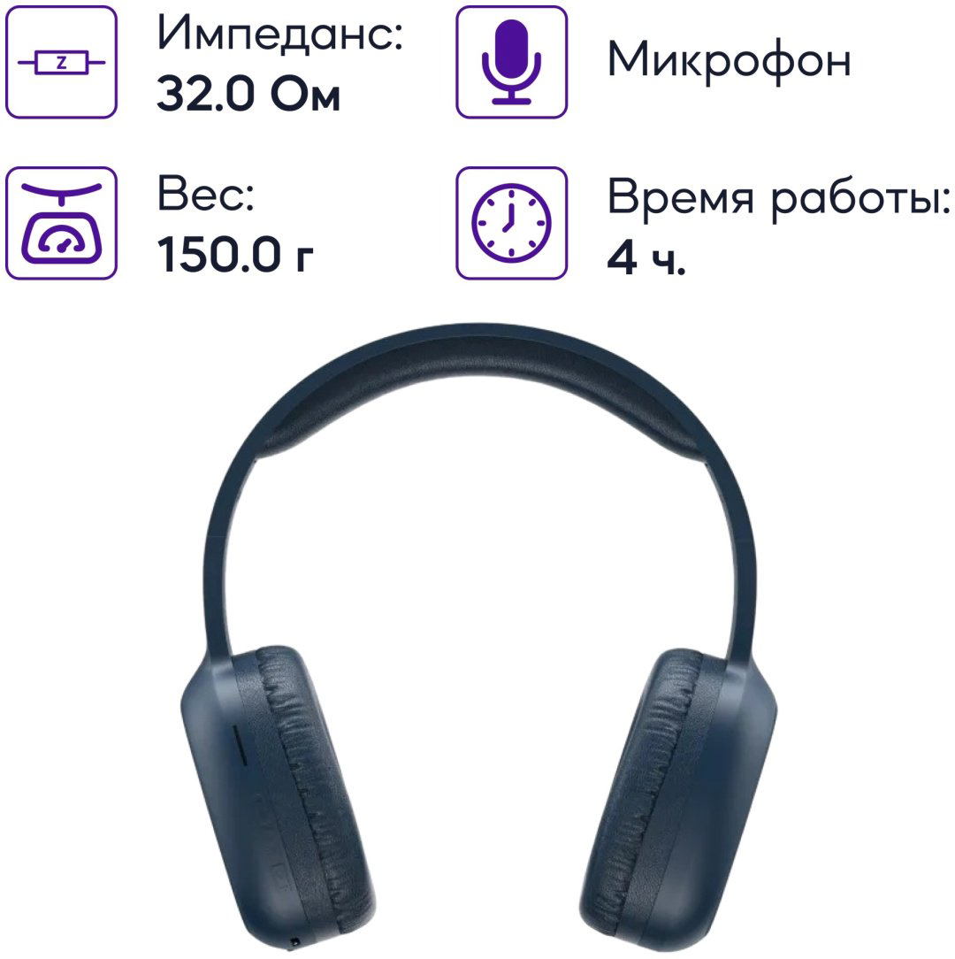 Наушники Havit H2590BT PRO синий купить,17000