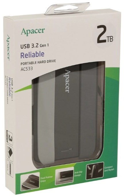 Внешний накопитель Apacer AP2TBAC533B-1 2000 Гб купить,NaN