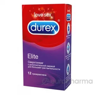 Презервативы Durex Elite сверхтонкие 12 шт