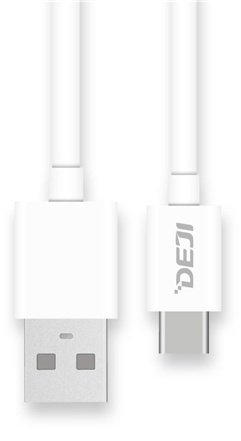 Кабель Deji USB TypeC (M), 1.5 м, белый купить,NaN