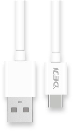 Кабель Deji USB TypeC (M), 1.5 м, белый купить,NaN