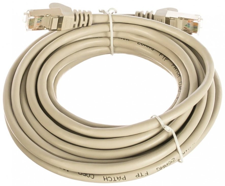 Кабель Lanmaster RJ-45 - RJ-45 5 м TWT-45-45-5.0/S-GY купить,NaN