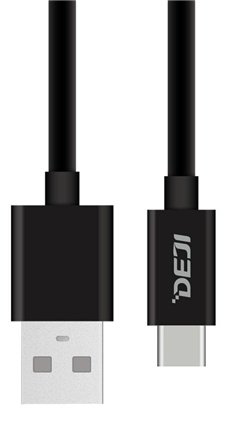 Кабель Deji USB TypeC (M), 1.5 м, Кабель Deji DJ C07/150см/27W USB-C Lightning, Черный черный