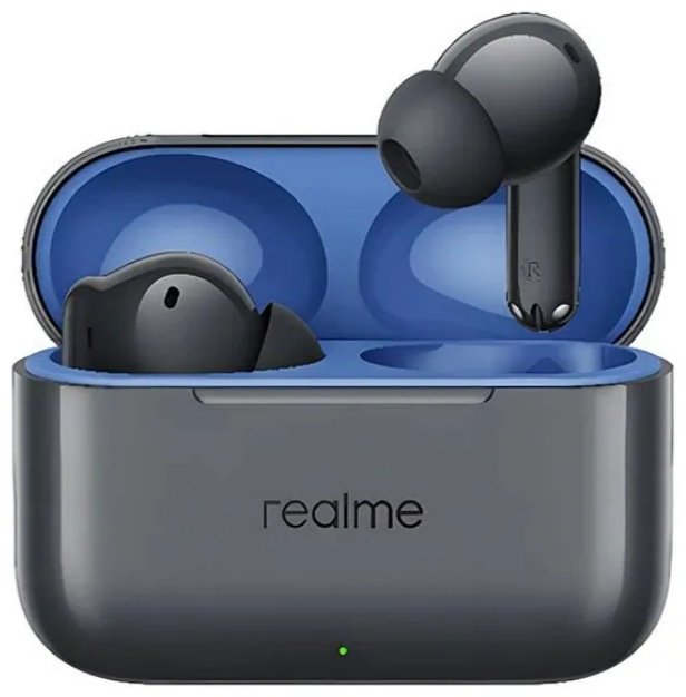 Наушники Realme Buds T200 черный купить,NaN