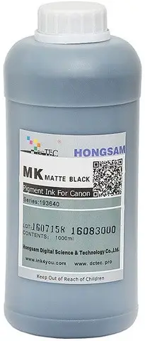 Чернила пигментные Hongsam DCTec  для Canon imagePROGRAF TM-240/TM-340/TM-350/TM-355 1000мл Matte Black