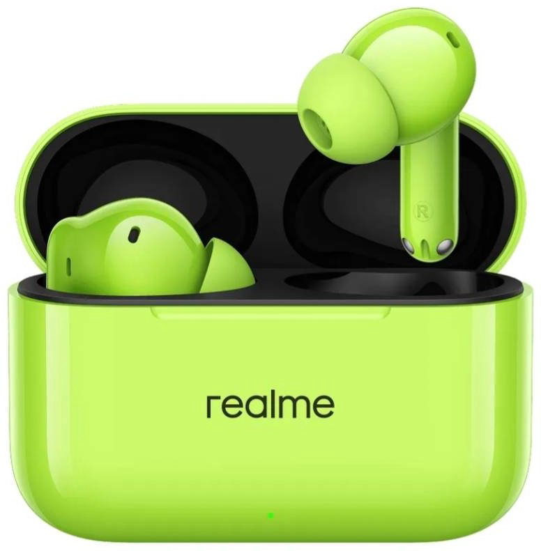 Наушники Realme Buds T200 зеленый